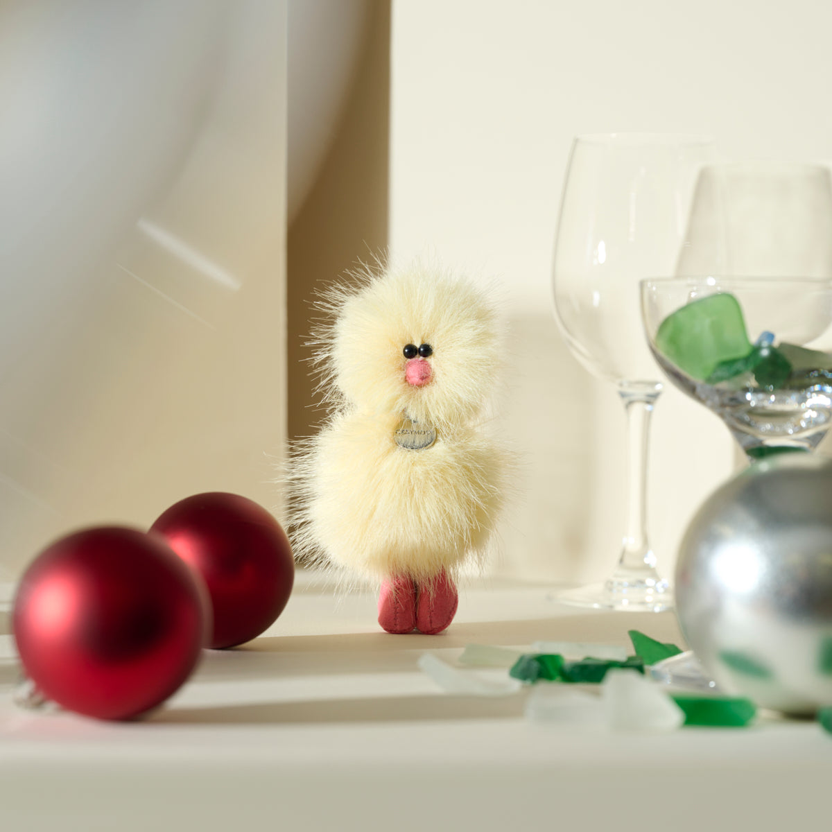 Mini Bird Keyring – Lemon