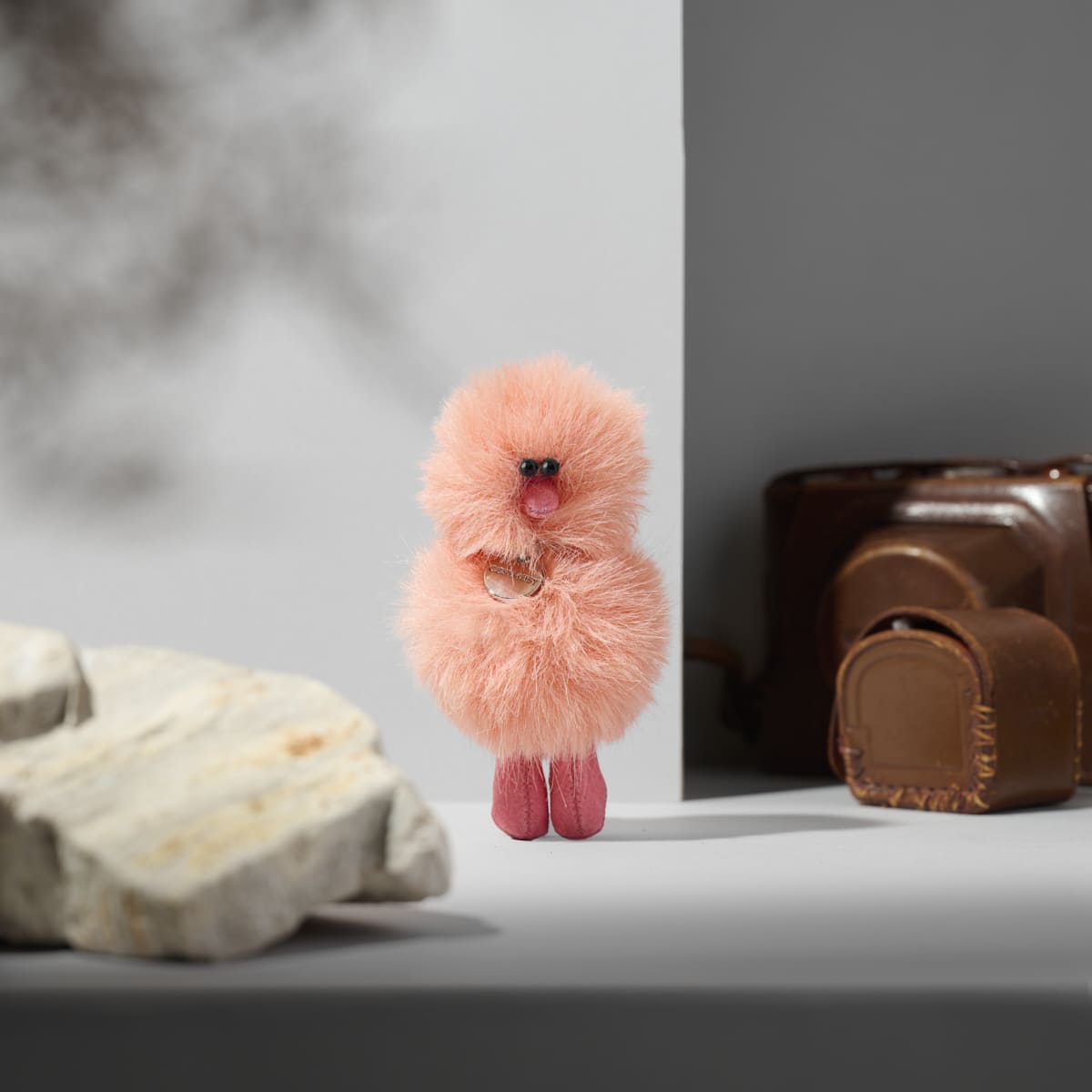 Mini Bird Keyring – Plum