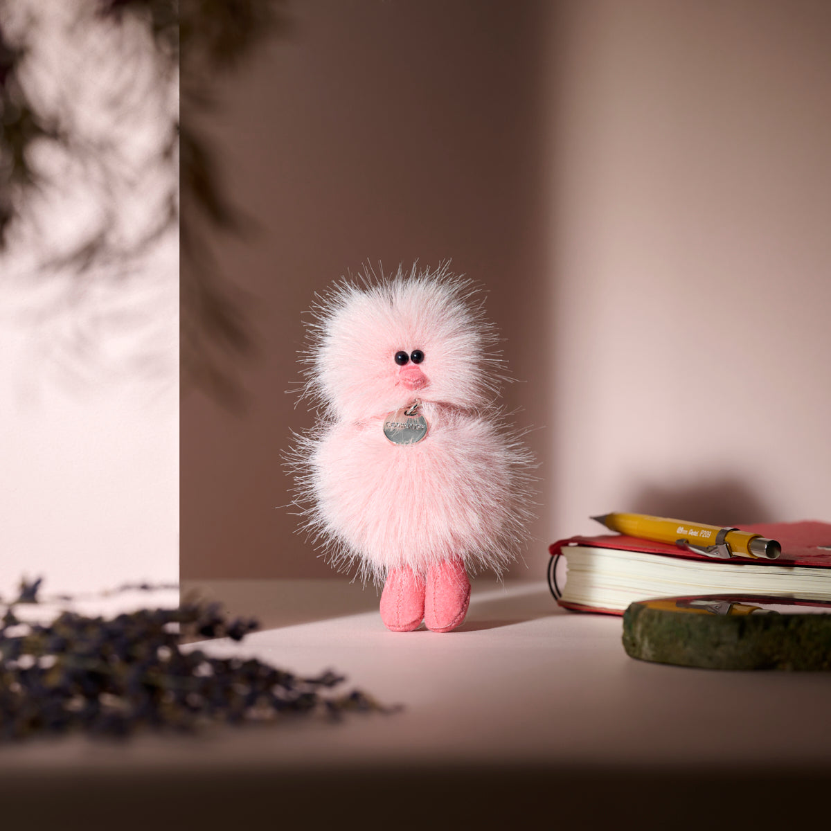 Mini Bird Keyring – Cherry Blossom