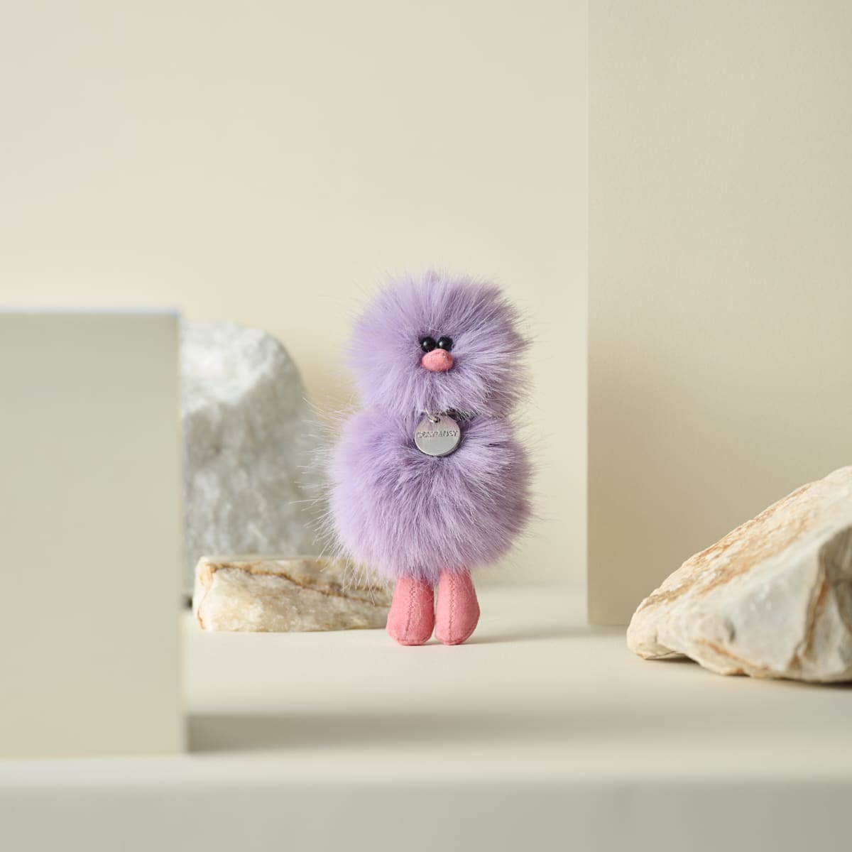 Mini Bird Keyring – Lavender