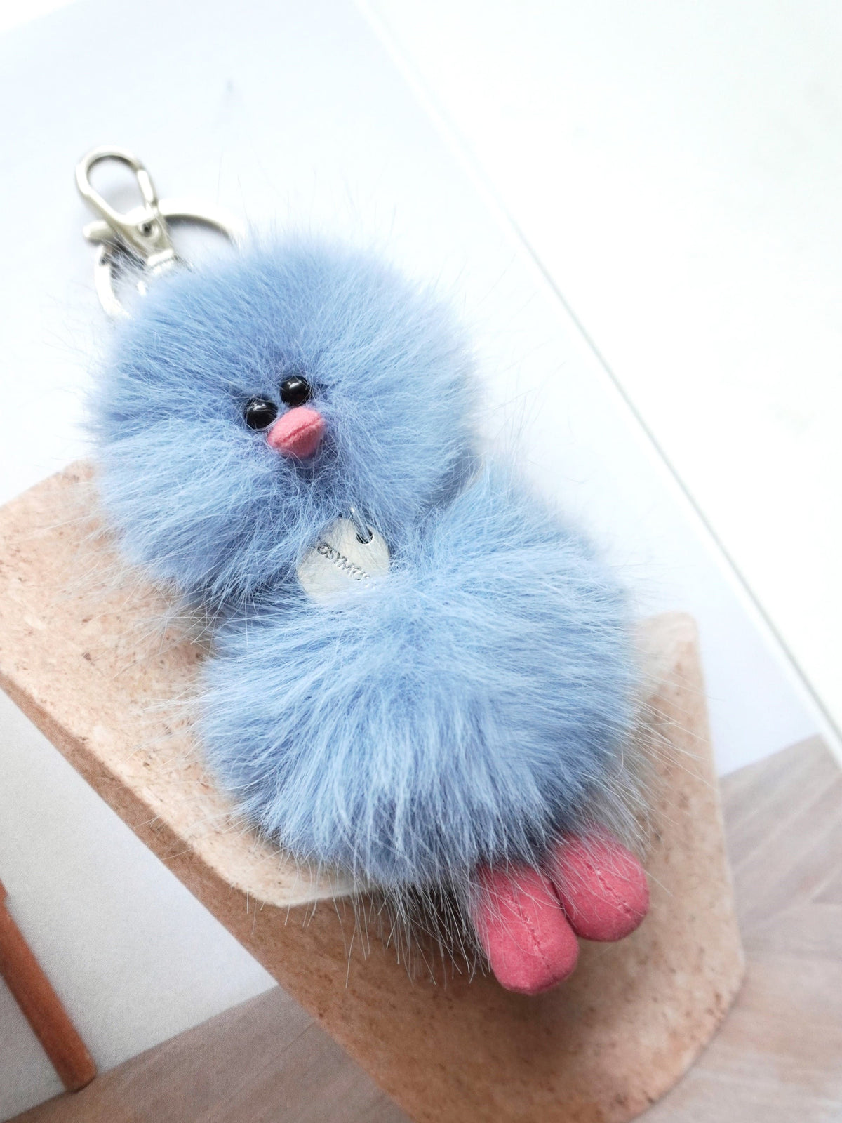 Mini Bird Keyring – Blue