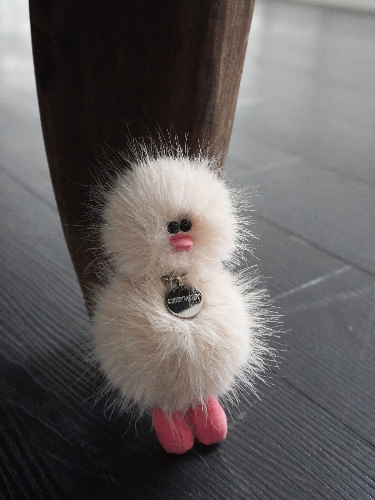 Mini Bird Keyring – Oatmeal