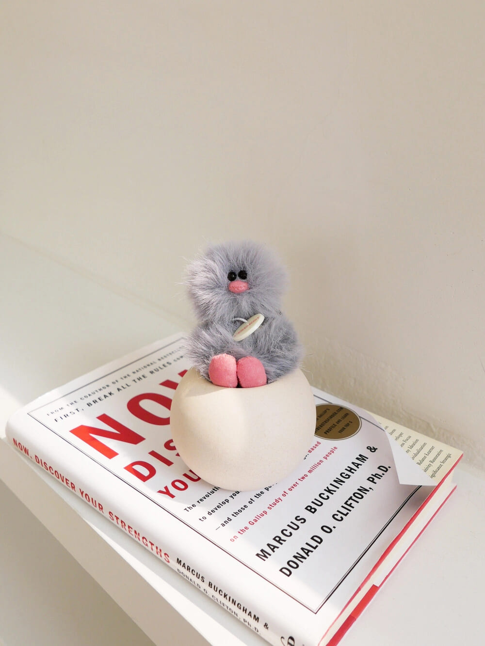Mini Bird Keyring – Blue Gray