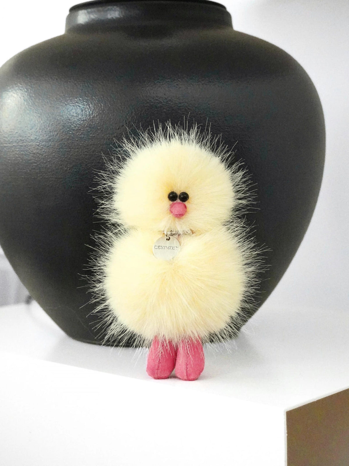 Mini Bird Keyring – Lemon