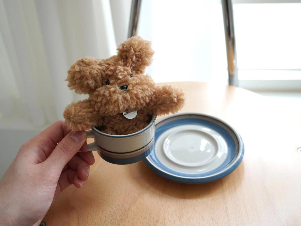 Poodle Keyring - Light Brown