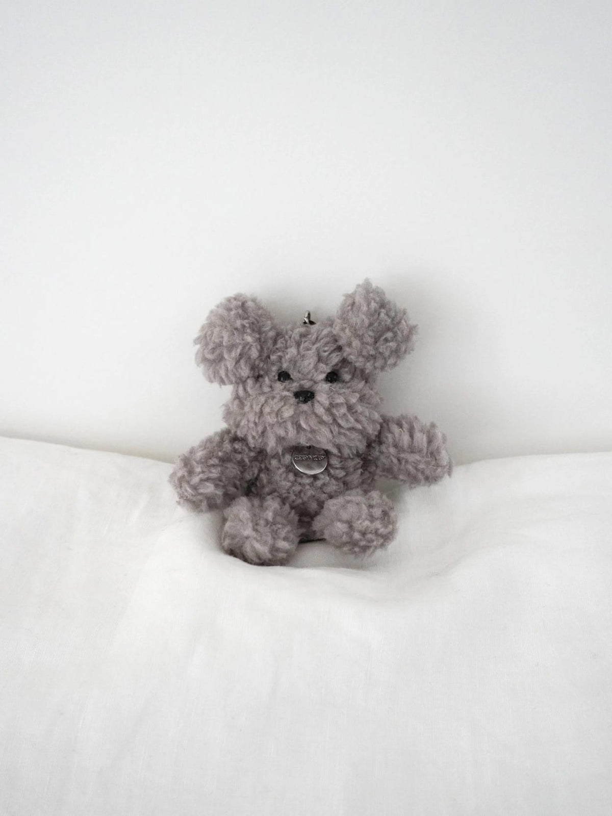 Poodle Keyring - Silver