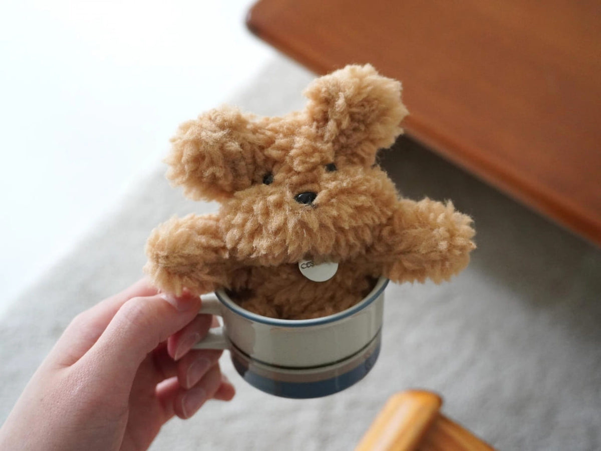 Poodle Keyring - Light Brown